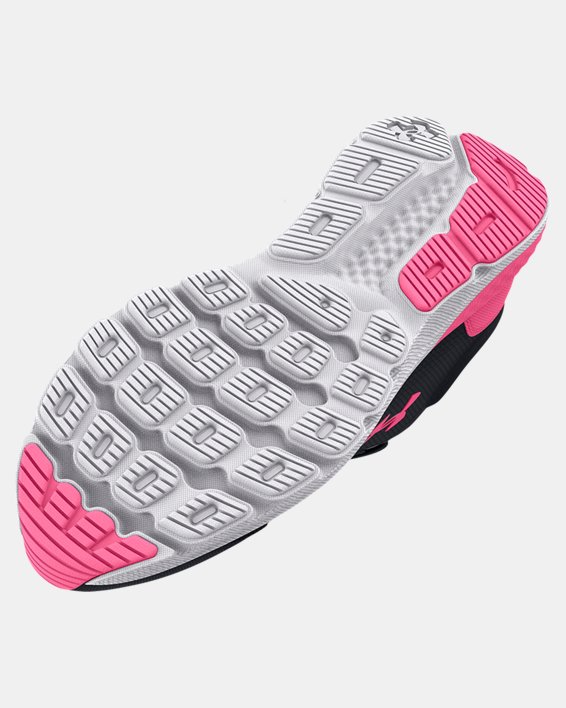 Girls' Grade School UA Charged Escape 4 Running Shoes, Black, pdpMainDesktop image number 4
